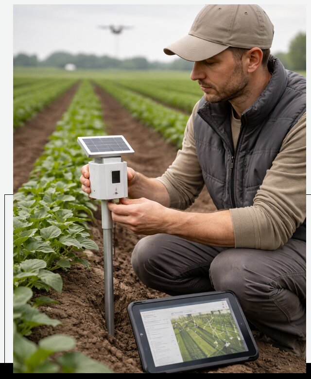 IoT мониторинг сельскохозяйственных полей и контроля в Анапе